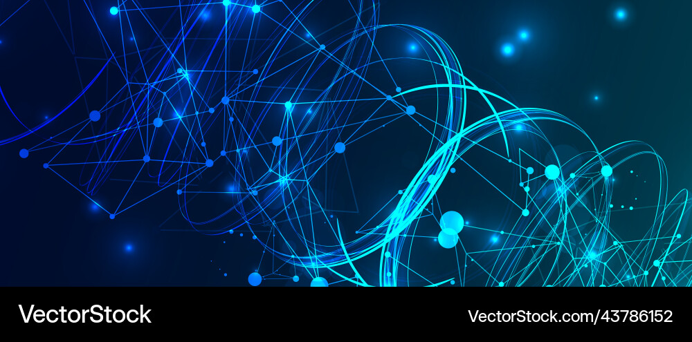 Abstract swirling lines with plexus effect Abstract swirling lines with plexus effect vector image