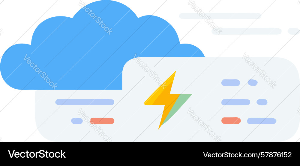 Cloud power monitoring system design generative ai Vector Image