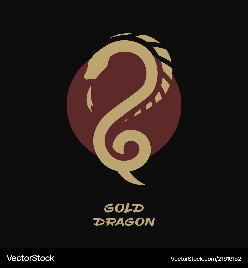 Drachen-Logo vor dem Hintergrund der Sonne Drachen-Logo vor dem Hintergrund der Sonne vektorbild