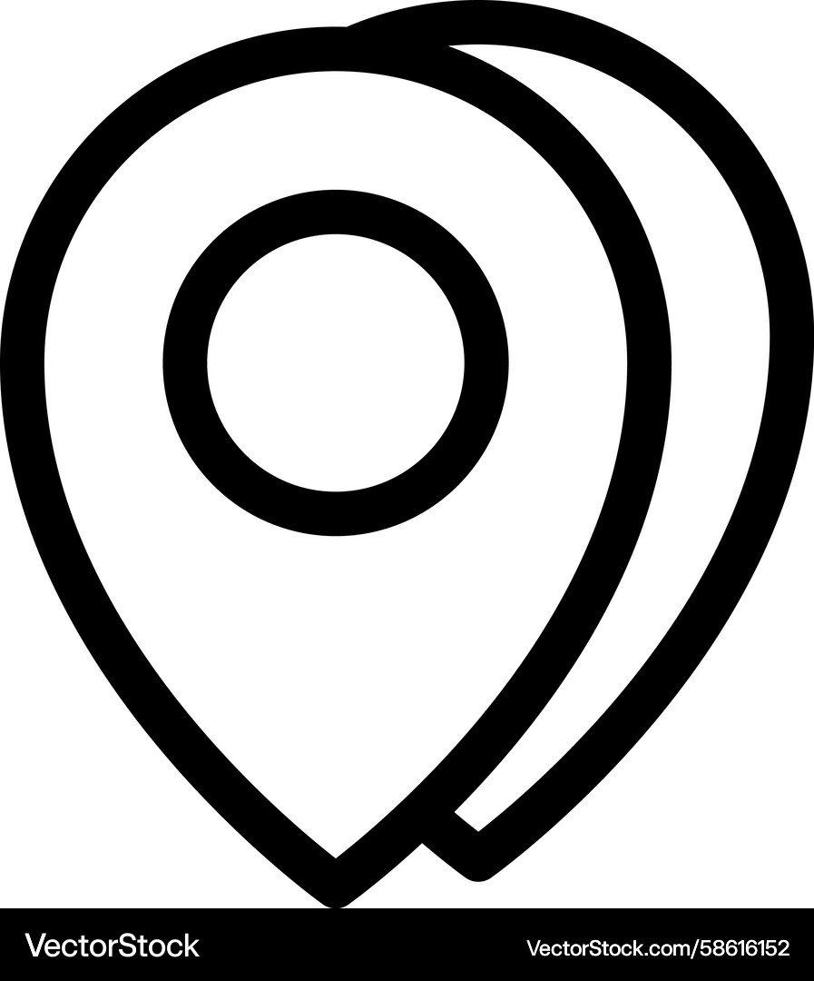 Location markers icon for maps and navigation Location markers icon for maps and navigation Vector Image
