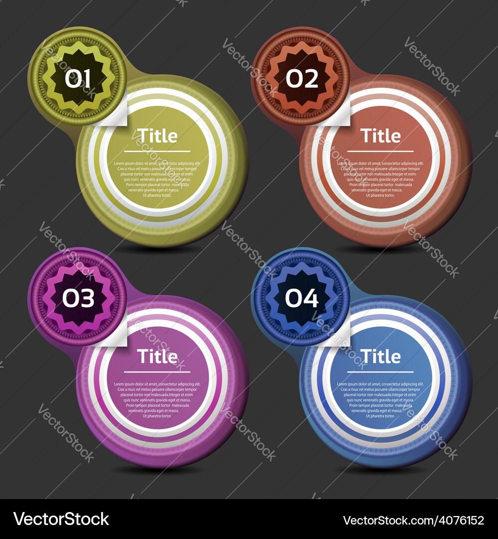 Progress background product choice or version Vector Image