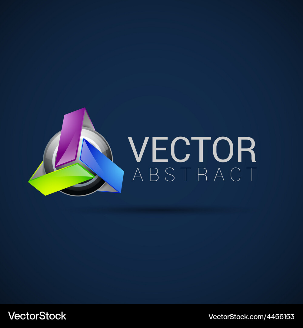 Abstract element shape design icon Vector Image
