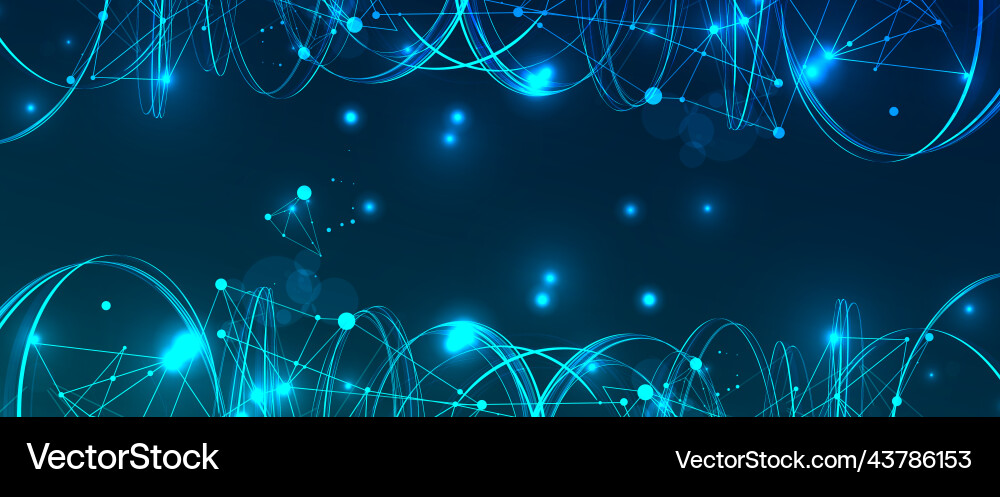 Abstract swirling lines with plexus effect Abstract swirling lines with plexus effect Vector Image