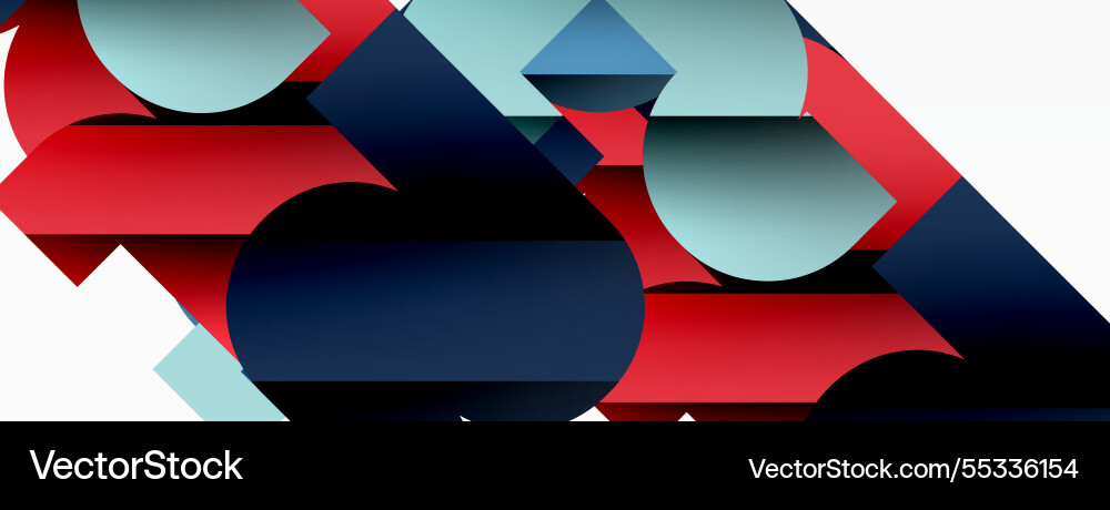 Abstract background colorful geometric curve Vector Image