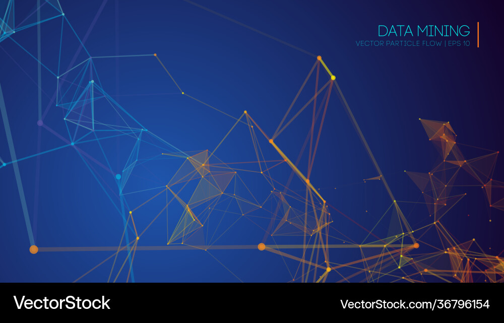 Data mining and management big abstract Data mining and management big abstract vector image