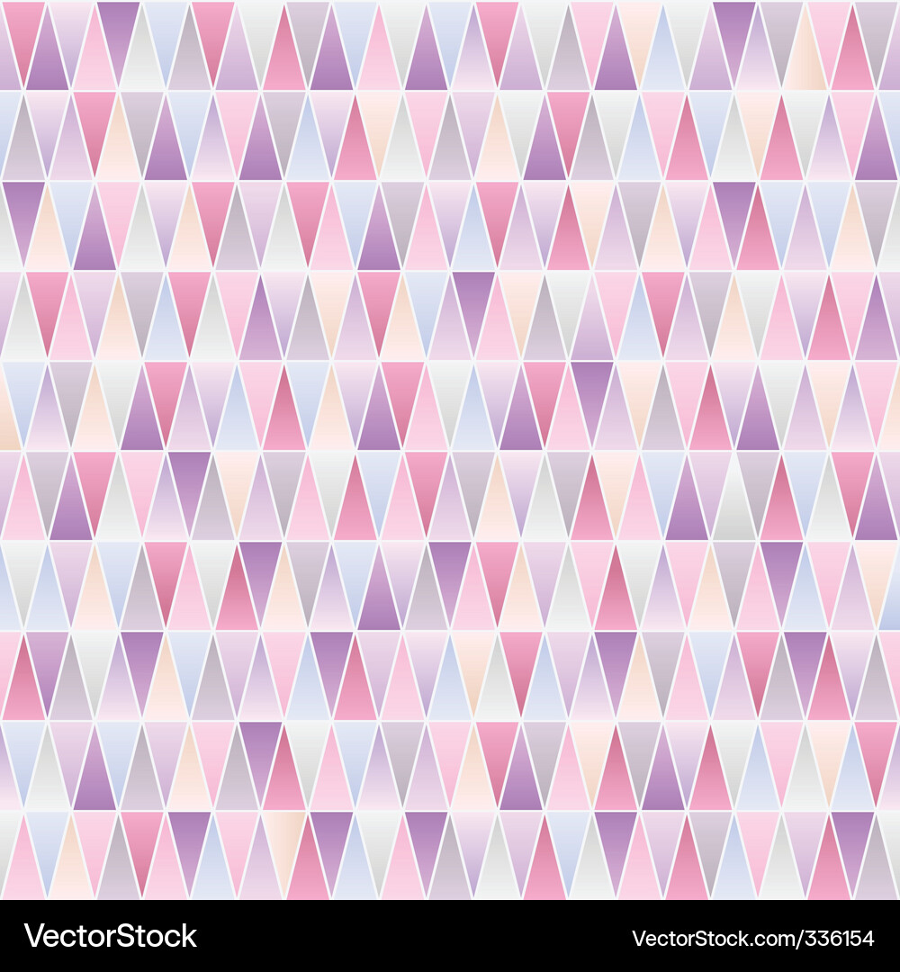 Geometric Pastel Triangle Pattern Vector Image
