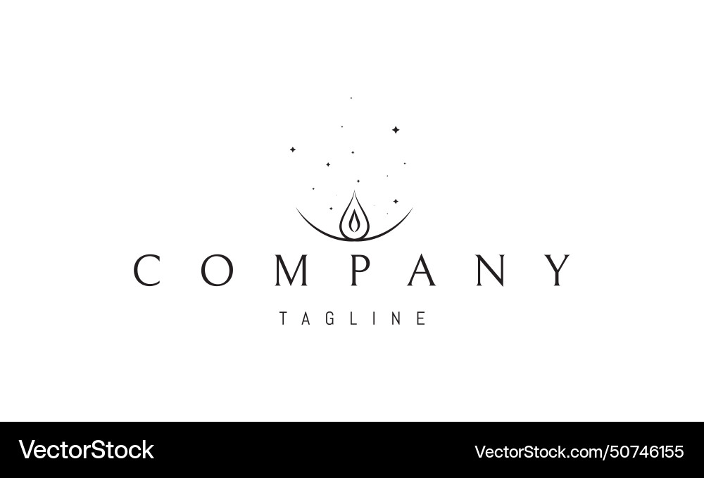 A logo with an abstract image of drop A logo with an abstract image of drop Vector Image