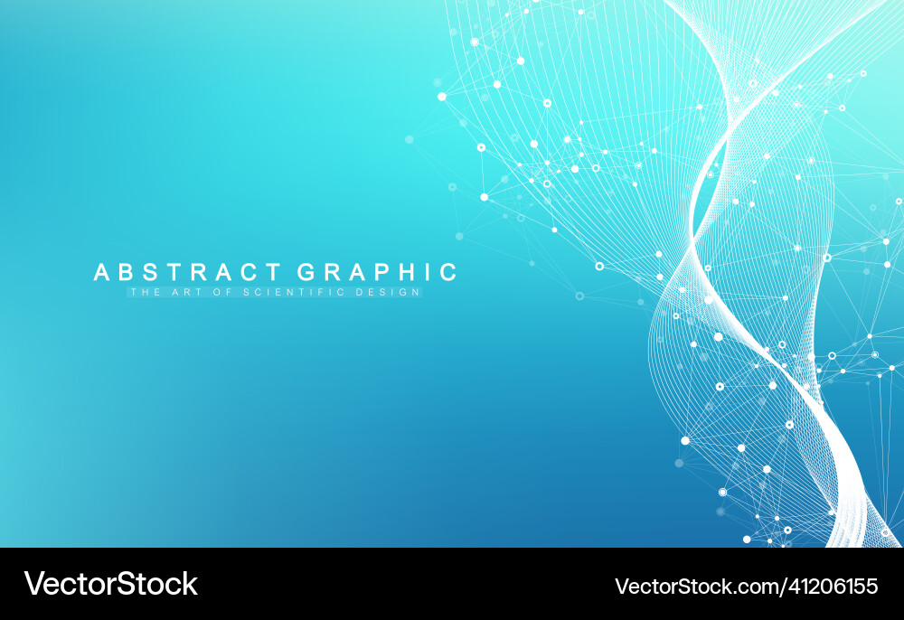 Digits abstract background with connected line Digits abstract background with connected line vector image