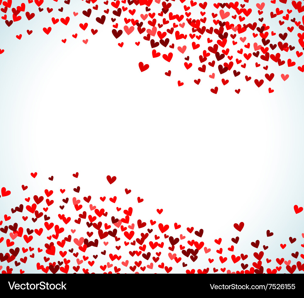 Romantic red heart background Royalty Free Vector Image