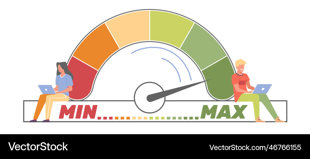 Slow and fast internet connection speeds progress Slow and fast internet connection speeds progress vector image