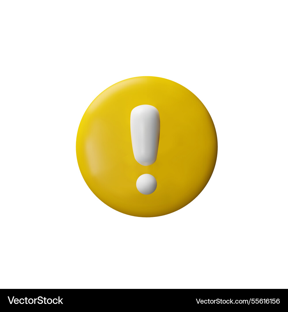 3d render danger checkbox 3d render danger checkbox vector image