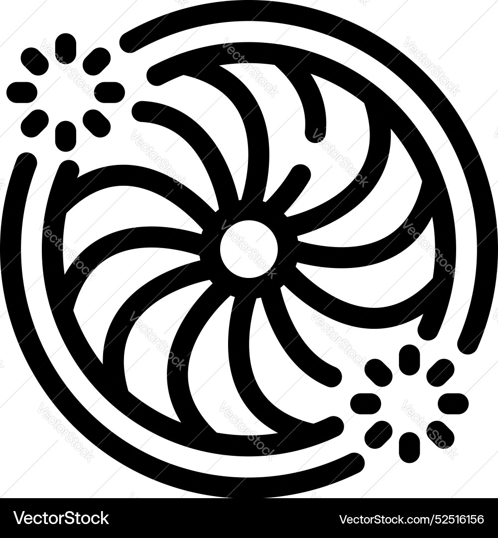 Abstract circular shape rotating with explosions Abstract circular shape rotating with explosions vector image