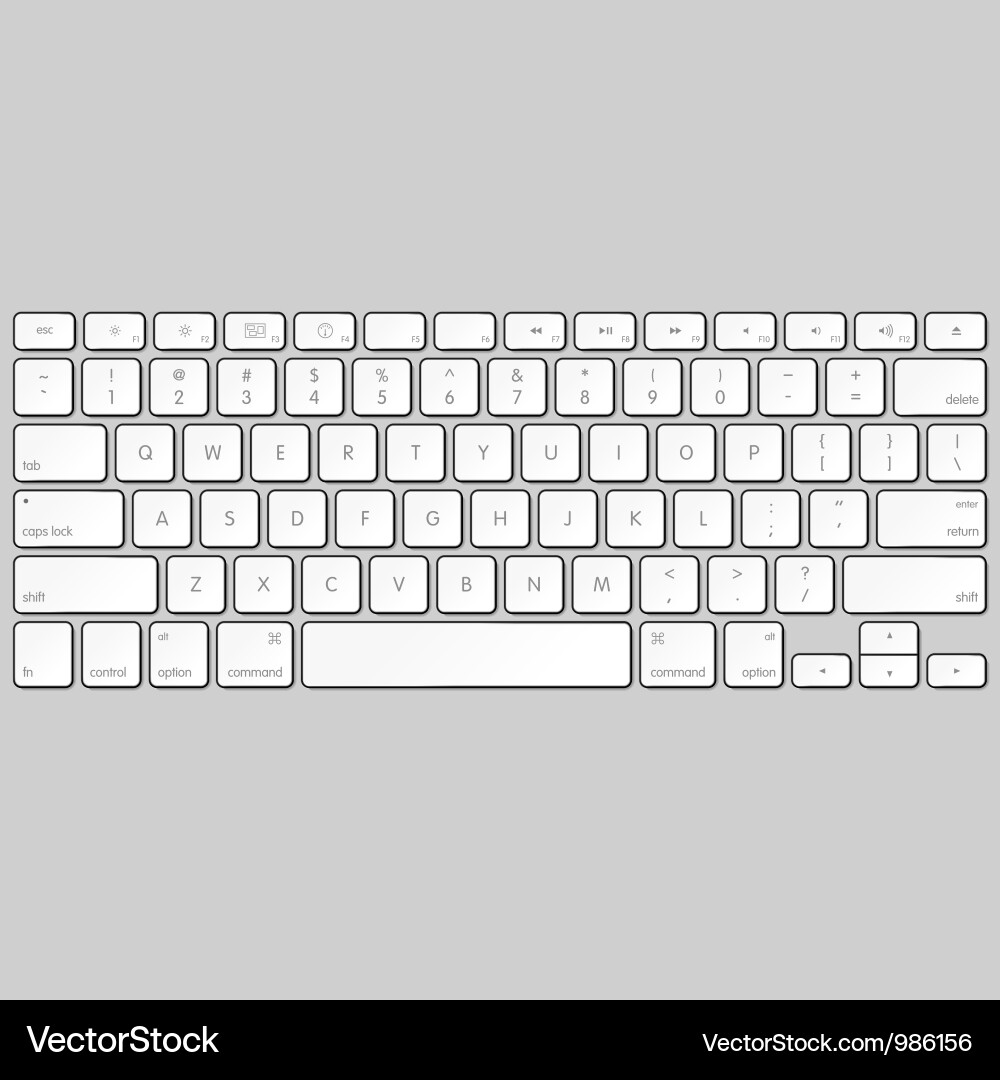 Close-up of Computer Keyboard vector image