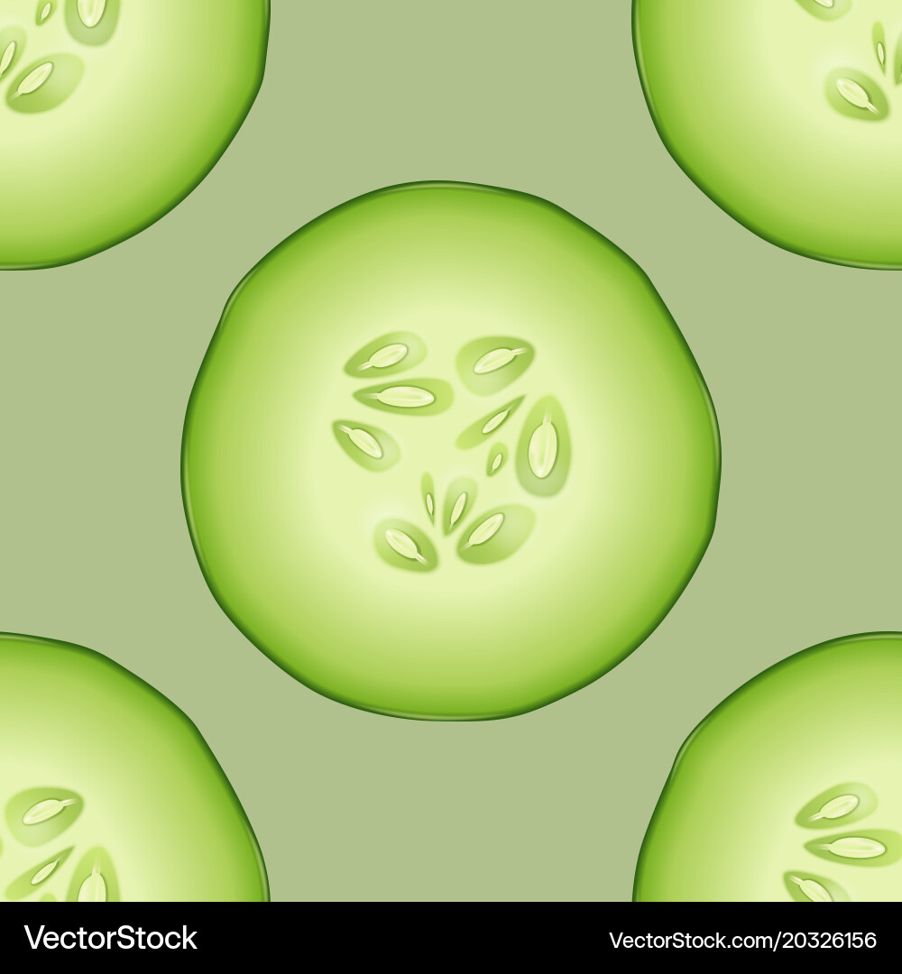 Seamless pattern with photo-realistic 3d slice vector image