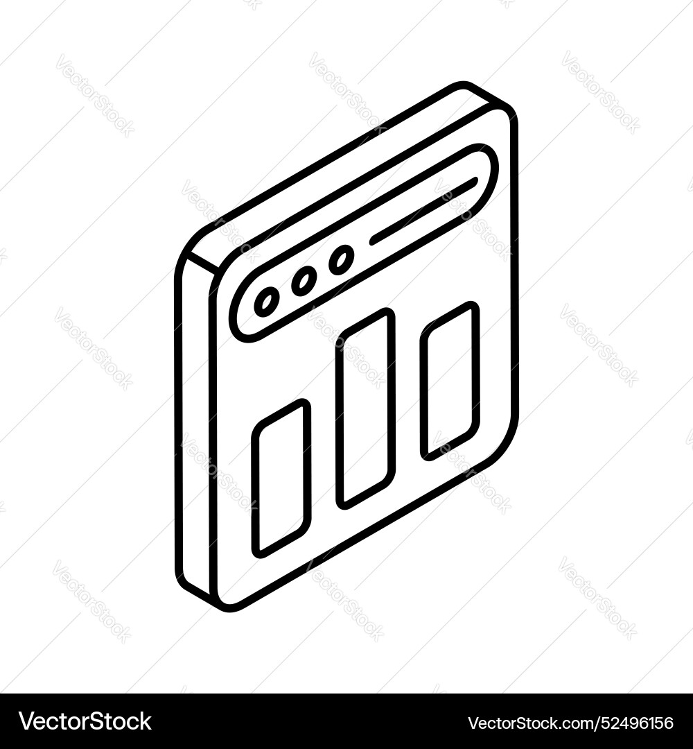 Web analysis vector image