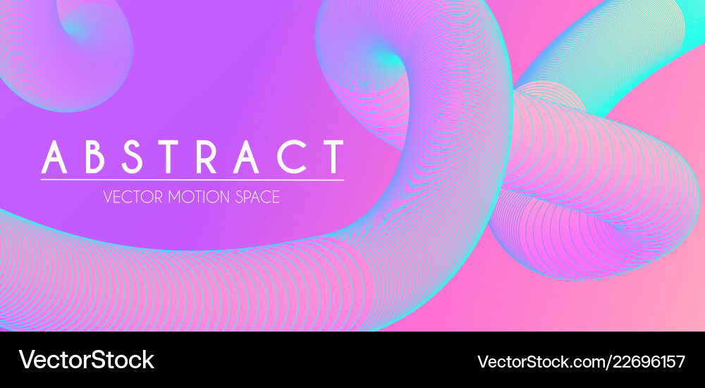 Abstract 3D Gradient Shape vector image