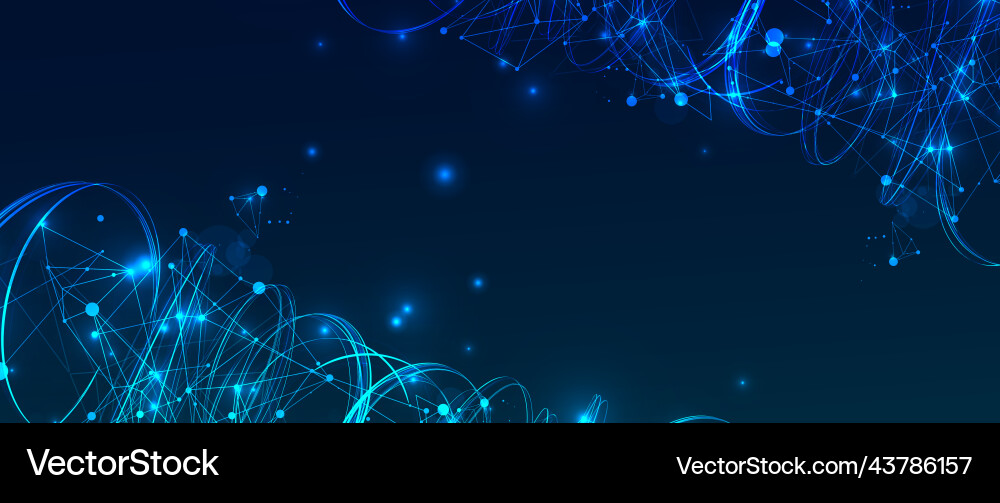 Abstract swirling lines with plexus effect Abstract swirling lines with plexus effect Vector Image