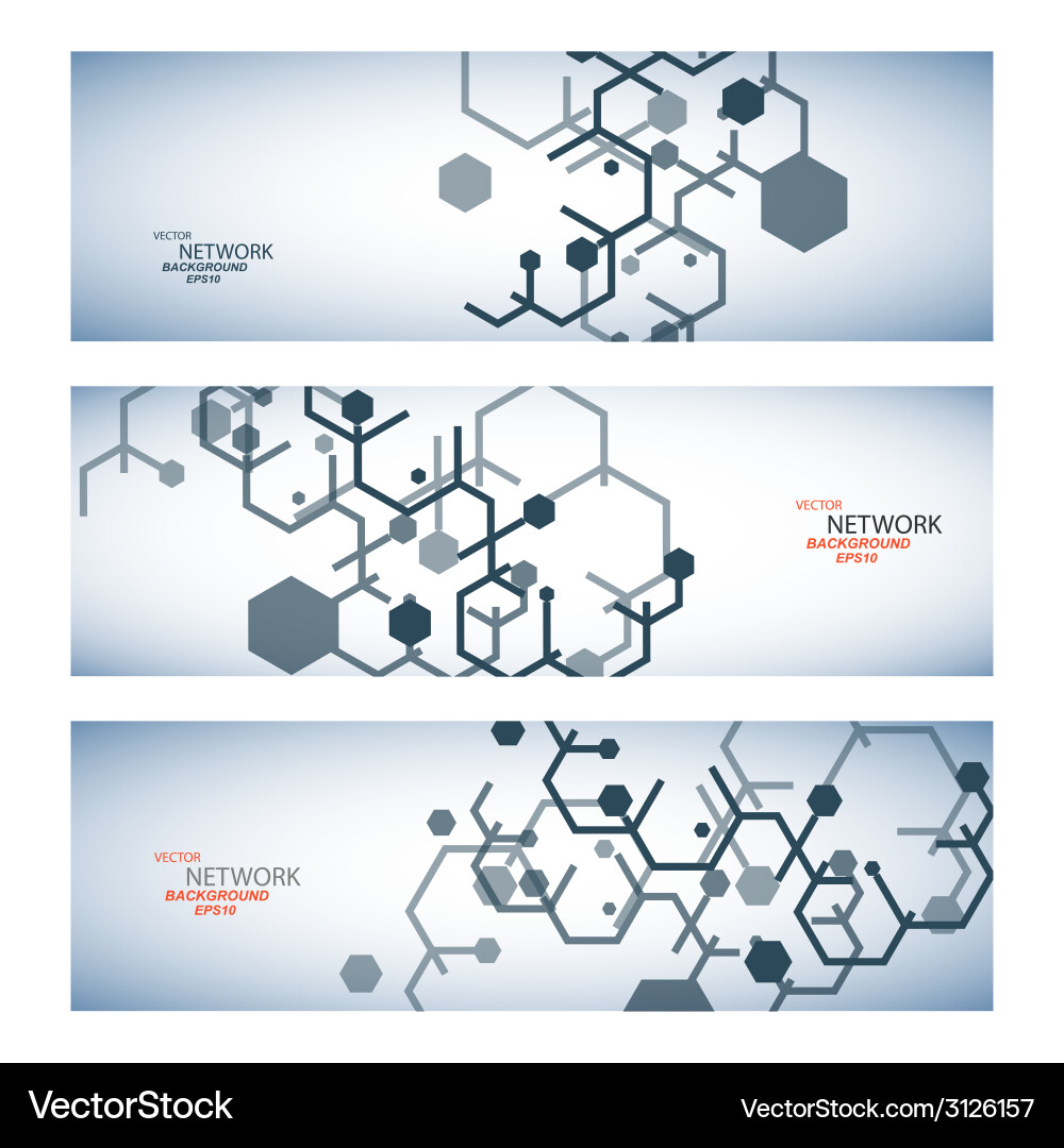 DNA Network Connection Abstract Vector Image