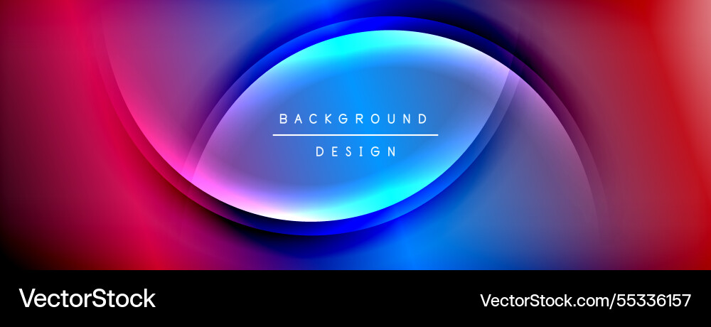 Gradient and shadow wave line geometric background Vector Image