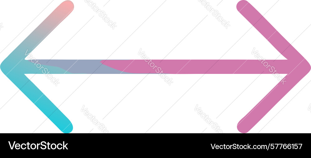 Two-tone left arrow navigation back icon design vector image