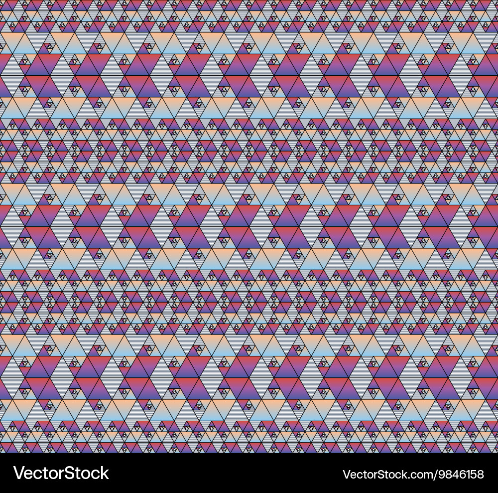Seamless fractal pattern vector image