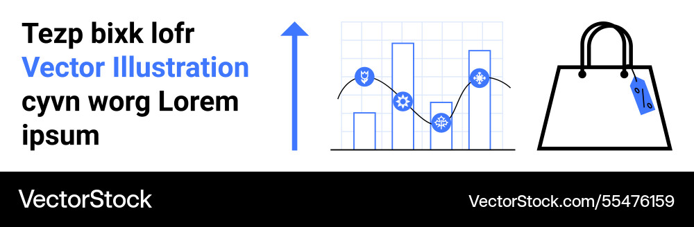 Data analytics with graphs growth arrow Data analytics with graphs growth arrow vector image