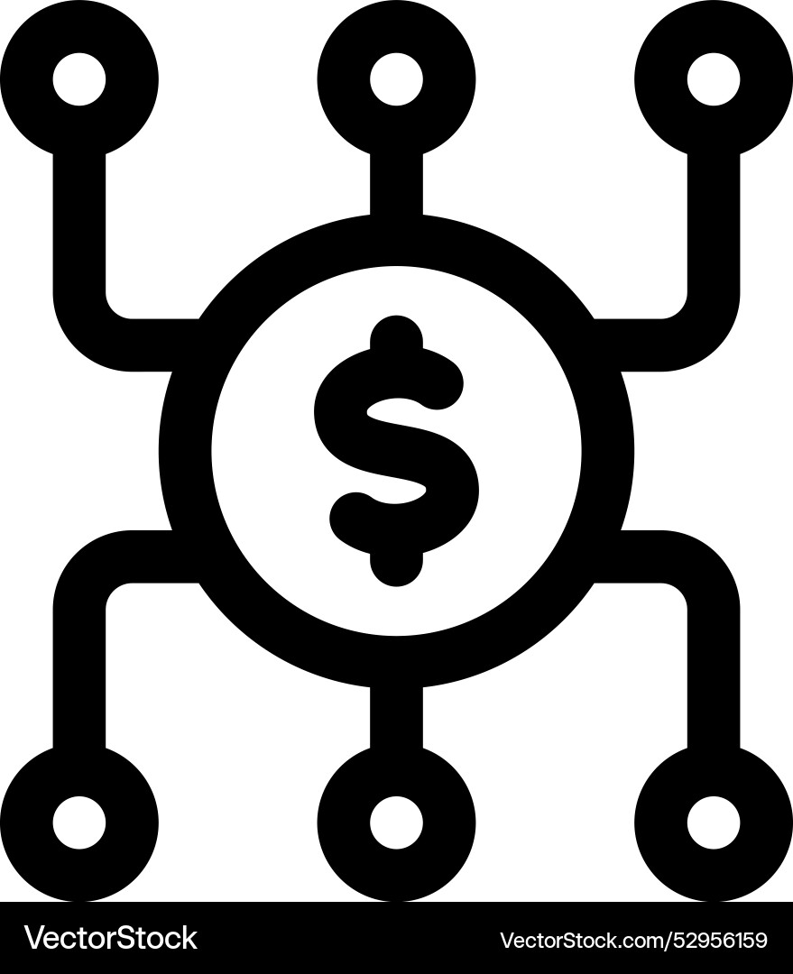 Diversify icon thin linear style design isolated Diversify icon thin linear style design isolated vector image