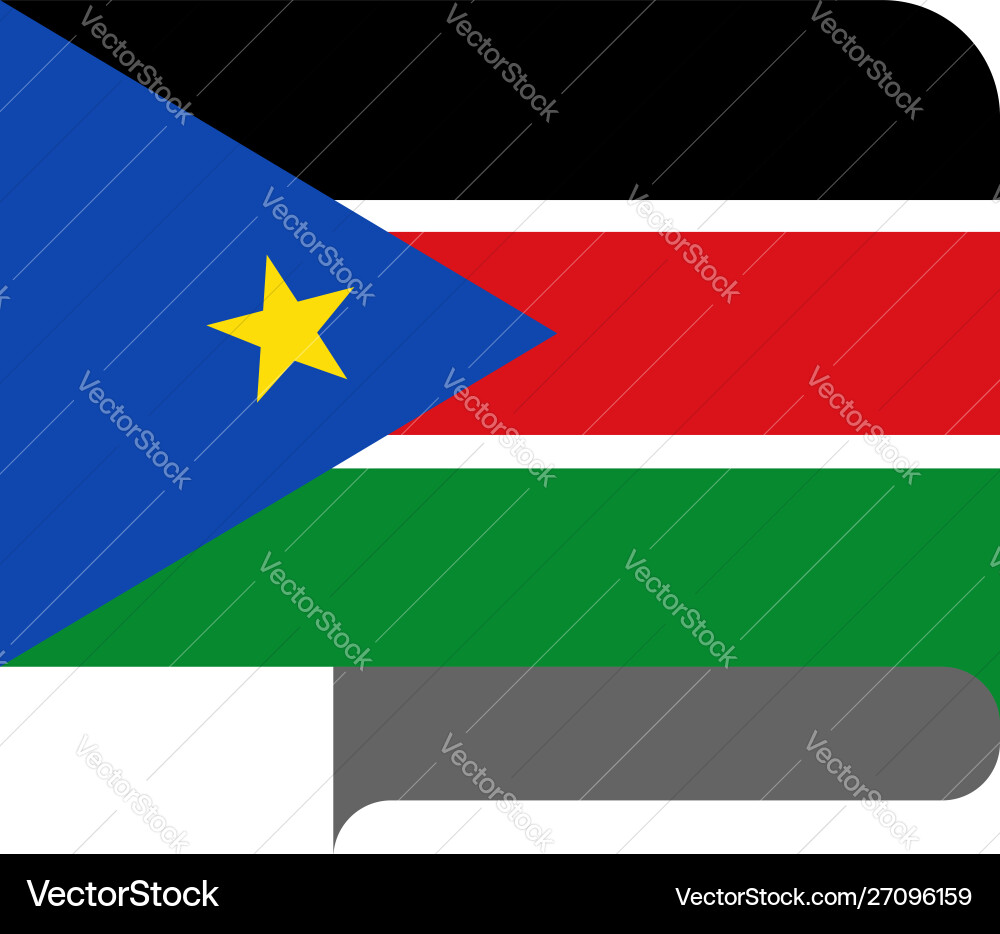 Flag horizontal shape pointer for world map Vector Image
