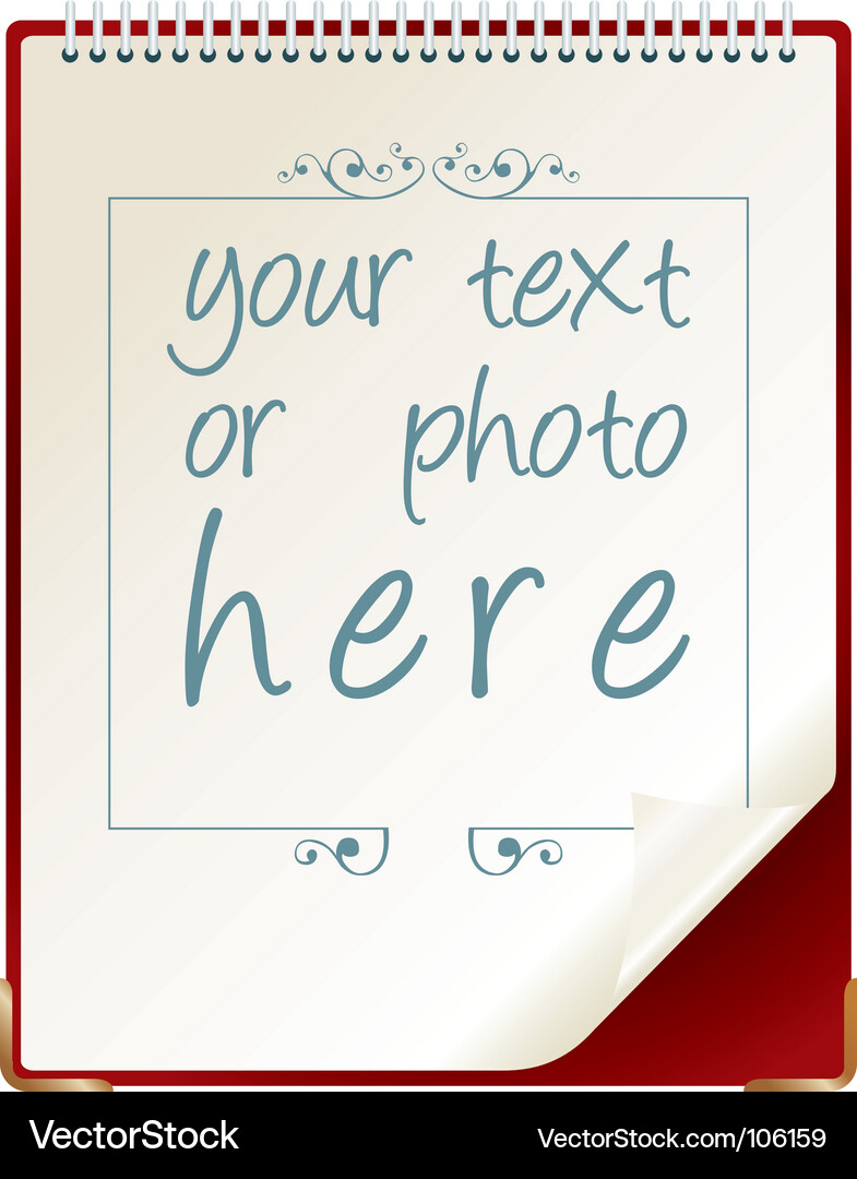Notebook Vector Image