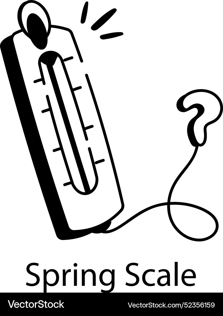Spring scale Vector Image