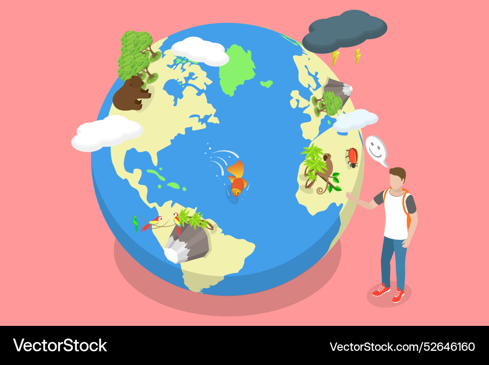 3d isometric flat Royalty Free Vector Image - VectorStock
