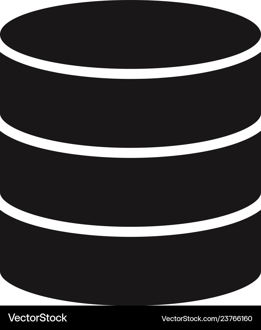 Database icon Database icon vector image