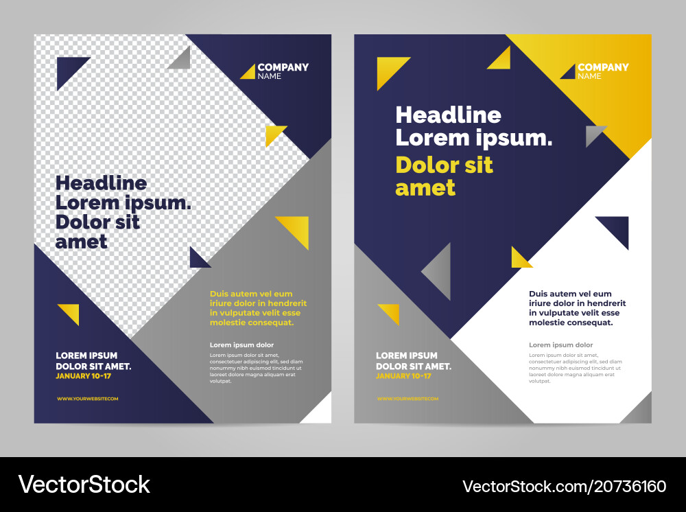 Layout template design vector image
