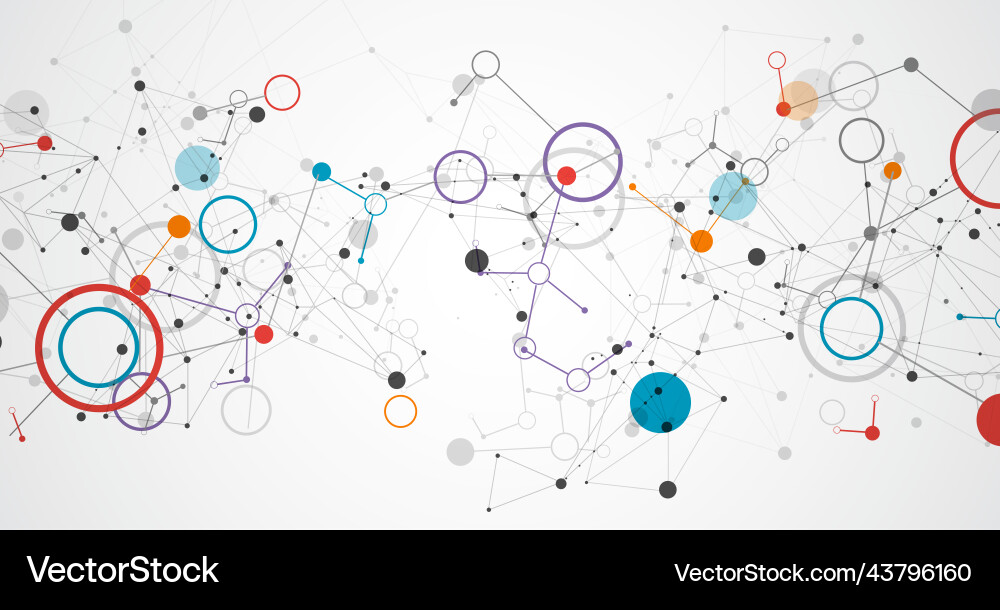 Template for science and technology presentation Template for science and technology presentation vector image