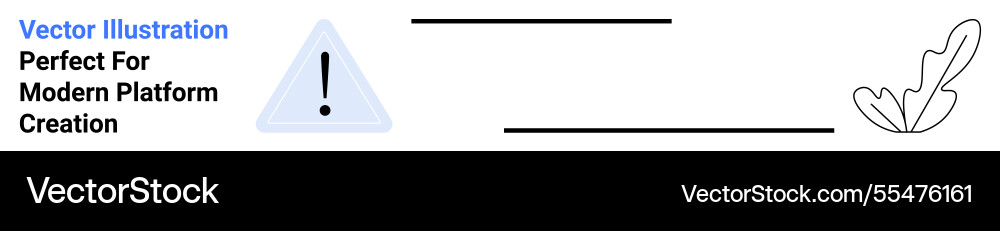 Alert triangle with exclamation mark and simple Alert triangle with exclamation mark and simple vector image