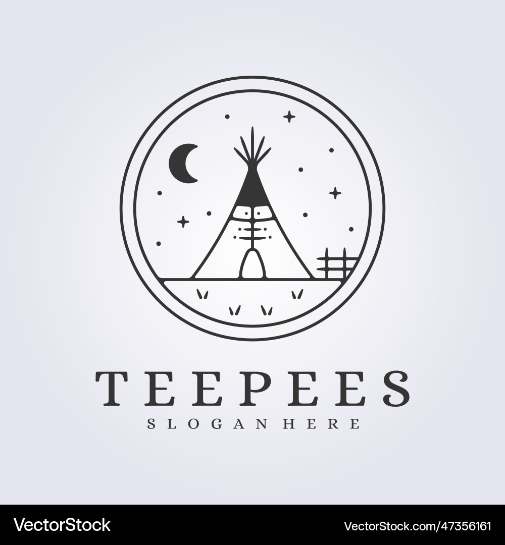 Nacht teepee Zelt der traditionellen amerikanischen ethnischen Nacht teepee Zelt der traditionellen amerikanischen ethnischen vektorbild
