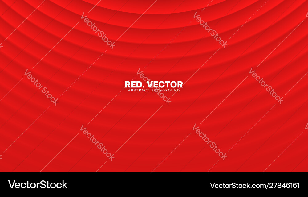 Smooth red curtain 3d elegant abstract background Smooth red curtain 3d elegant abstract background vector image