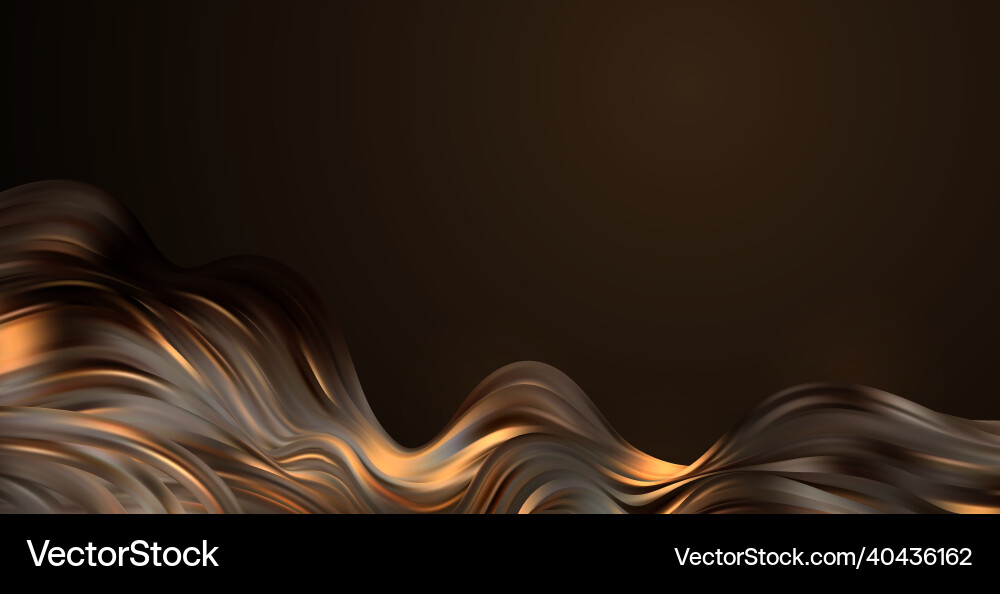 Abstract waves shiny gold moving lines design Abstract waves shiny gold moving lines design vector image