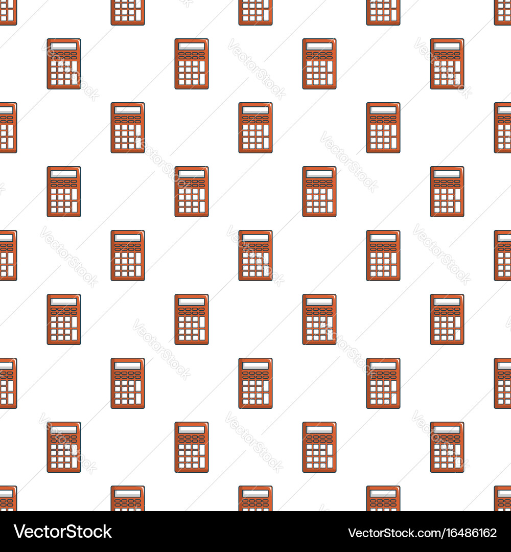 Calculator pattern seamless vector image