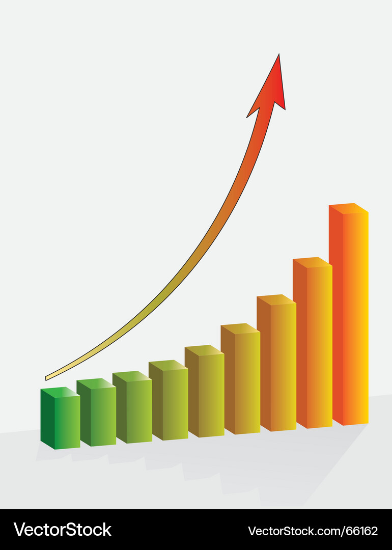 Finance graph Vector Image