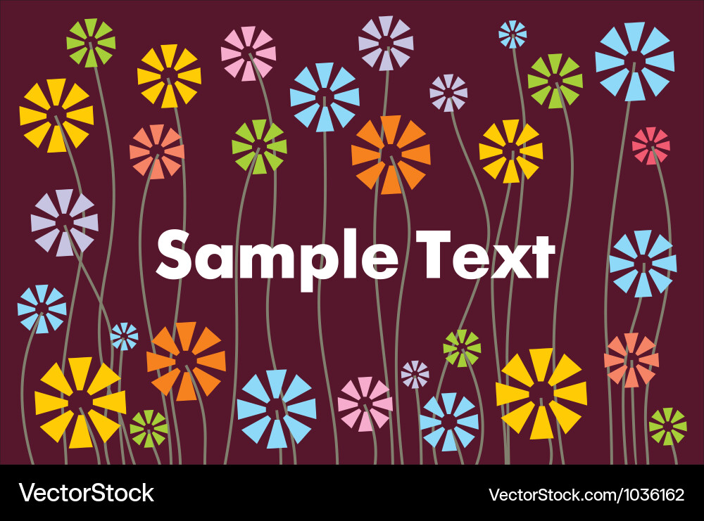 Floral Gradient Pattern vector image