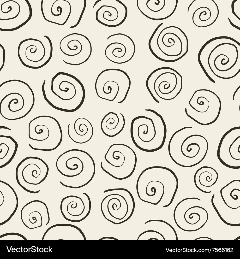 Retro style seamless pattern with spirals Vector Image