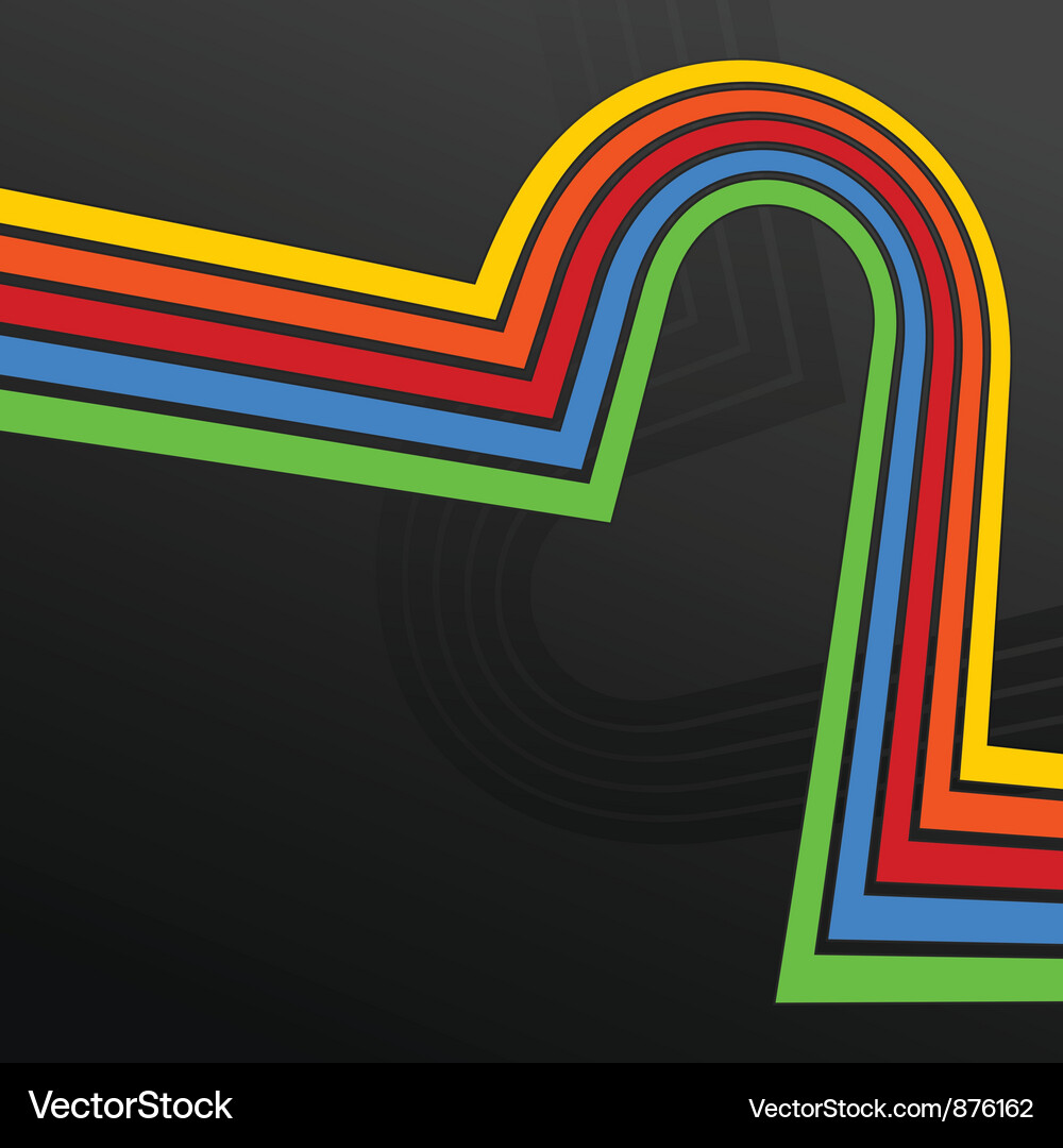 Vibrant Line Flow Vector Image