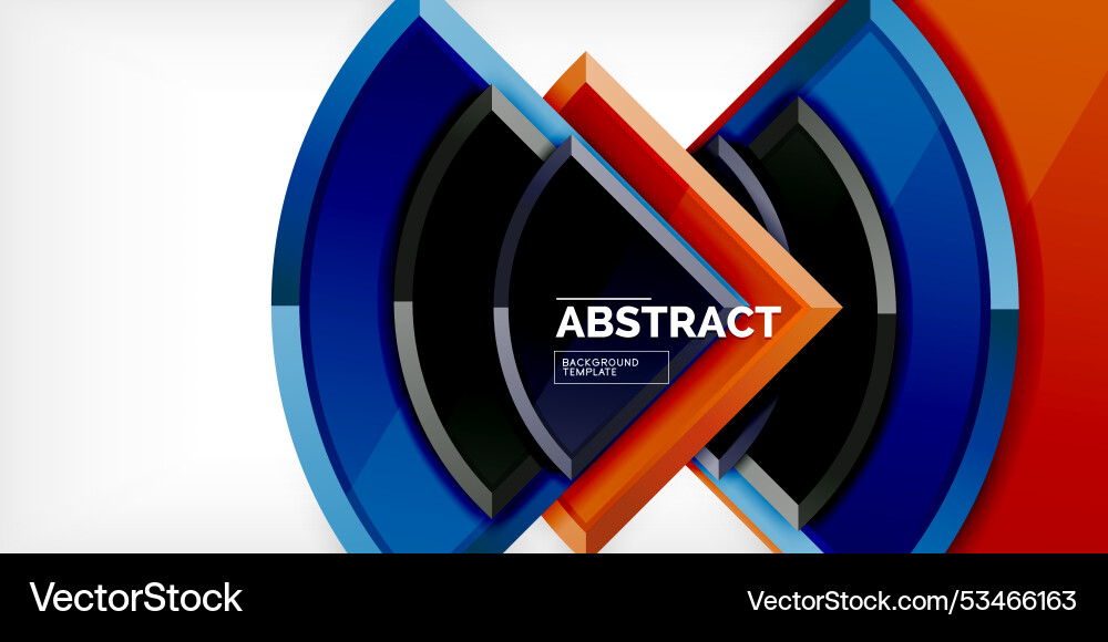 Abstract background - circles and round triangles Abstract background - circles and round triangles Vector Image