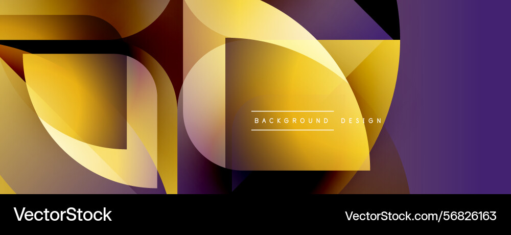 Abstract geometric shapes overlap creating Abstract geometric shapes overlap creating Vector Image