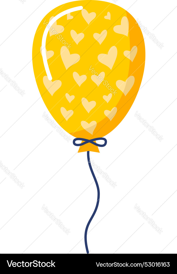 Balloon simple element design Vector Image