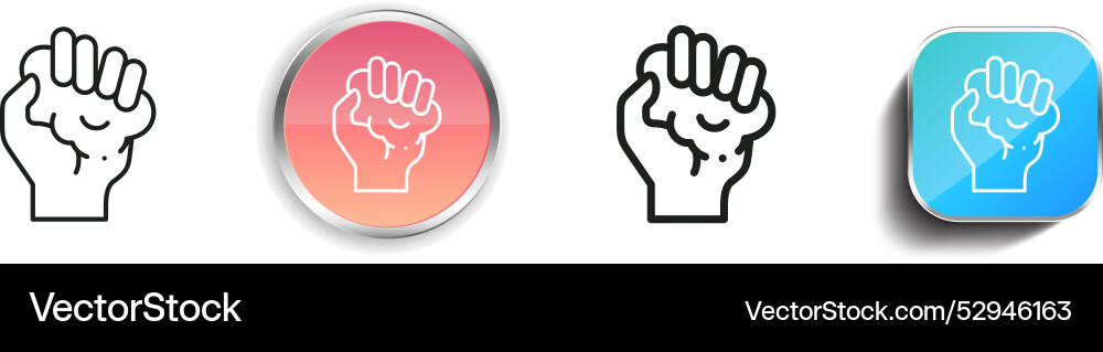 Clay crafting icon thin linear regular and button vector image
