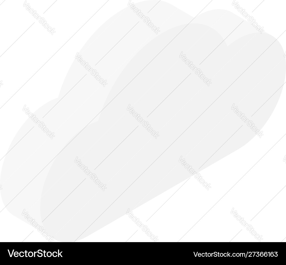 Cloud data server icon isometric style Vector Image