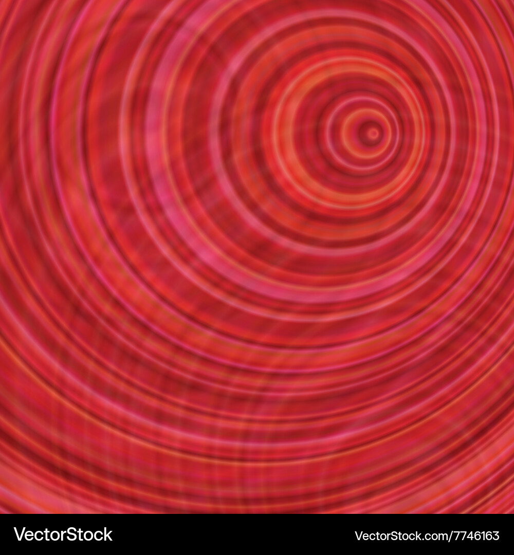Red abstract concentric circle design background Vector Image