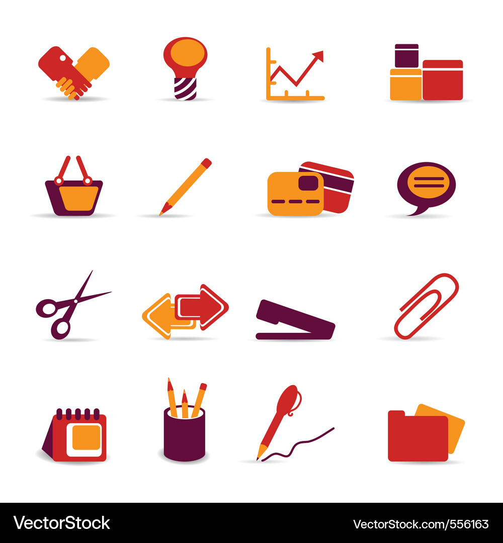 Web Icons Set Vector Image